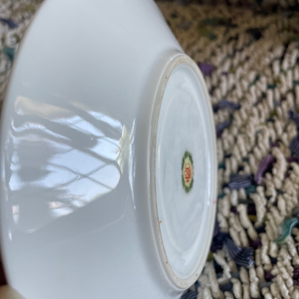 Vintage N&C Japan Green Floral Trellis Porcelain Teacup and Saucer Set - Picture 11 of 11
